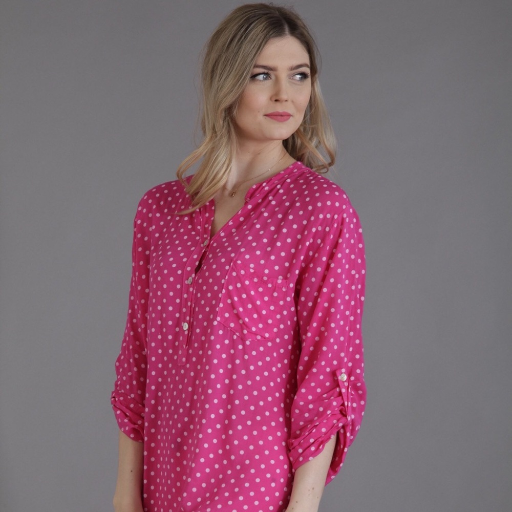 Karen Scott Pink Button Down Shirt
